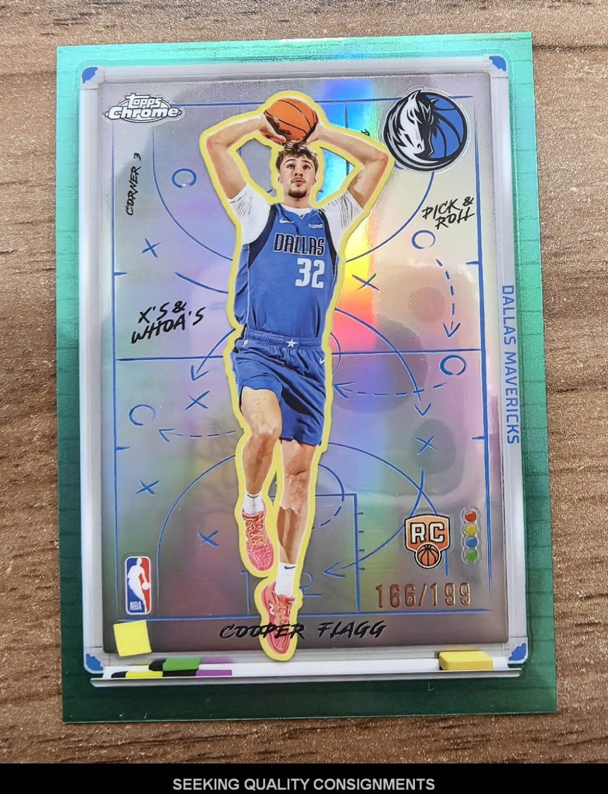 2025-26 Topps Chrome Cooper Flagg RC Rookie X's & Whoa's /199