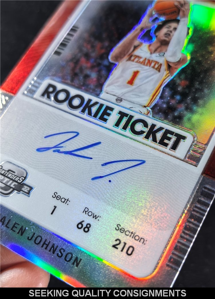 2021 Panini Contenders Optic Jalen Johnson Rc Rookie Ticket Silver Prizm Auto