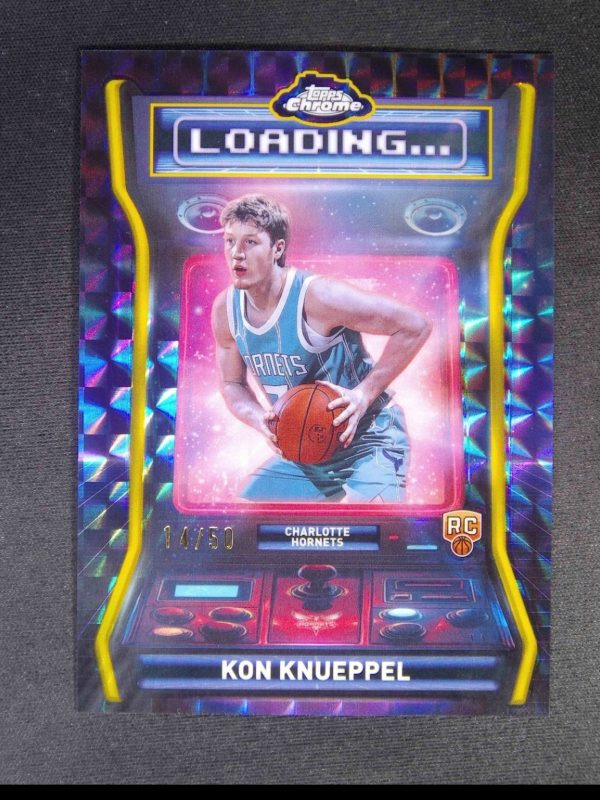 2025-26 Topps Chrome Kon Knueppel RC Rookie Loading Gold Geometric Refractor /50