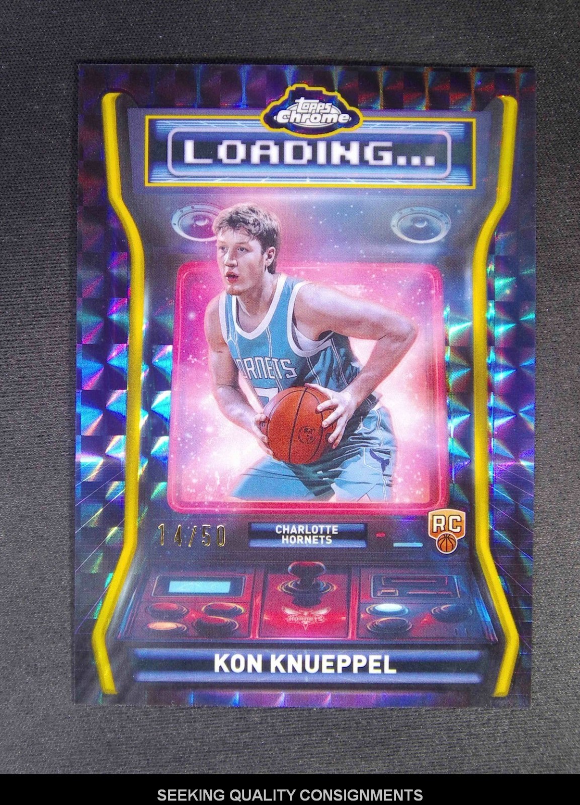 2025-26 Topps Chrome Kon Knueppel RC Rookie Loading Gold Geometric Refractor /50