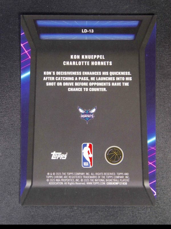 2025-26 Topps Chrome Kon Knueppel RC Rookie Loading Gold Geometric Refractor /50