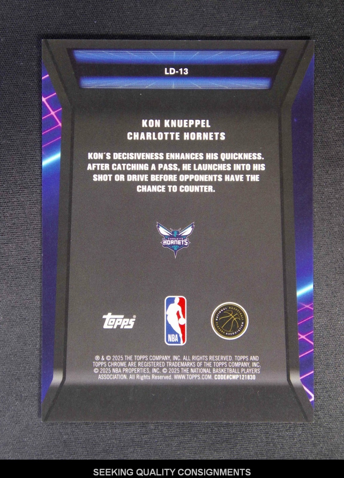 2025-26 Topps Chrome Kon Knueppel RC Rookie Loading Gold Geometric Refractor /50