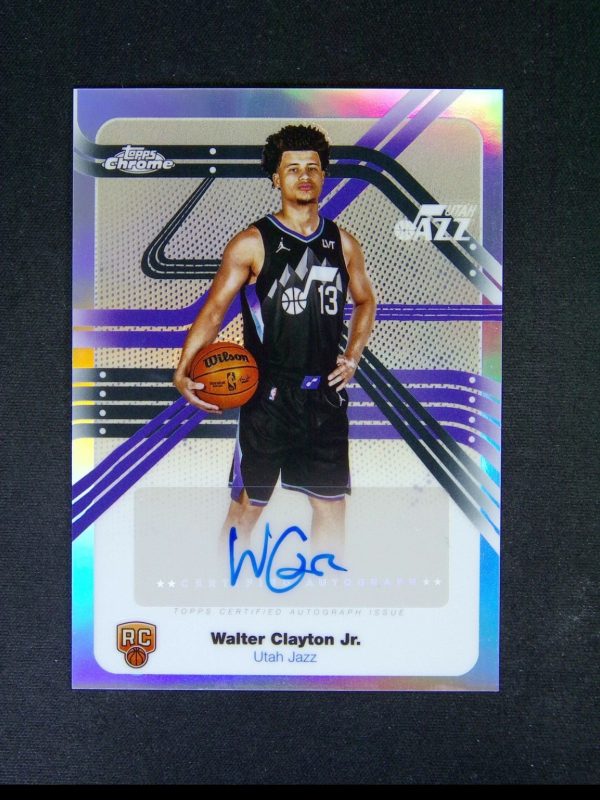 2025-26 Topps Chrome Walter Clayton Jr. RC Rookie Next Stop Auto Refractor