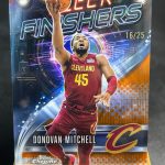 2025-26 Topps Chrome Donovan Mitchell Sleek Finishers Orange Refractor /25 #SF-7