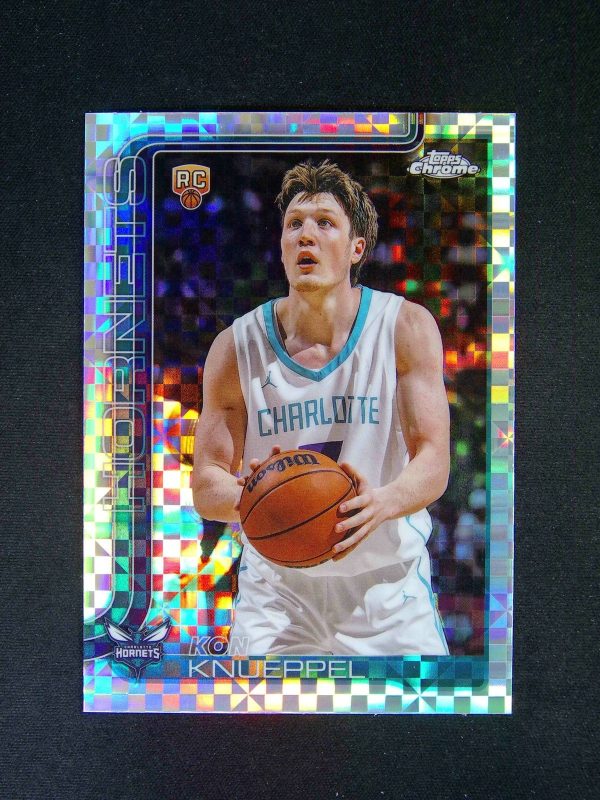 2025-26 Topps Chrome Kon Knueppel RC Rookie #254 X-Fractor Refractor
