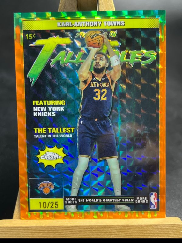 Topps Chrome Tall Tales Karl-Anthony Towns #TT-10 Orange Geometric Refractor /25