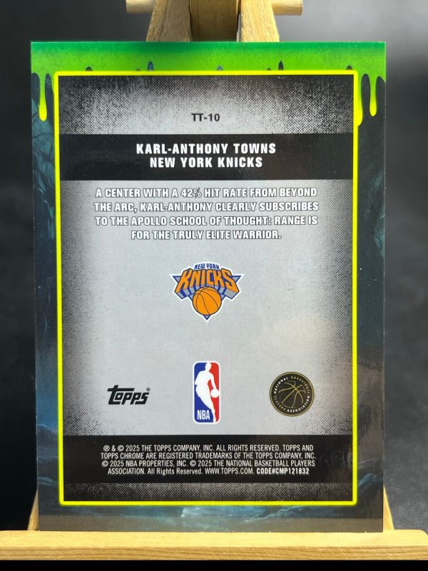 Topps Chrome Tall Tales Karl-Anthony Towns #TT-10 Orange Geometric Refractor /25