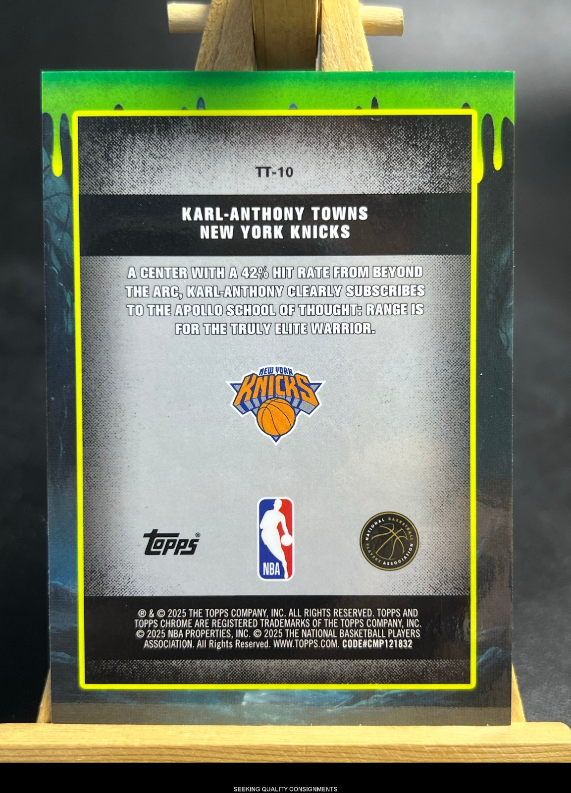 Topps Chrome Tall Tales Karl-Anthony Towns #TT-10 Orange Geometric Refractor /25