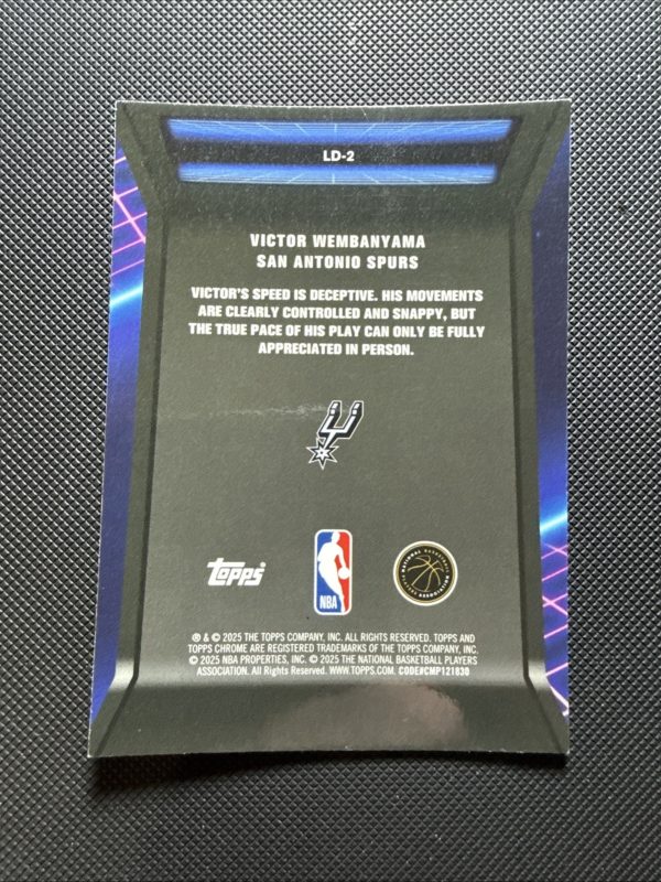 2025-26 Topps Chrome Loading Victor Wembanyama San Antonio Spurs