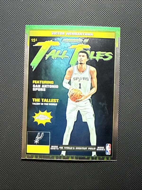 Victor Wembanyama 2025-26 Topps Chrome Refractor Tall Tales Insert #TT-4 Spurs