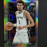 Victor Wembanyama 2025-26 Topps Chrome True Silver Refractor #221 Spurs