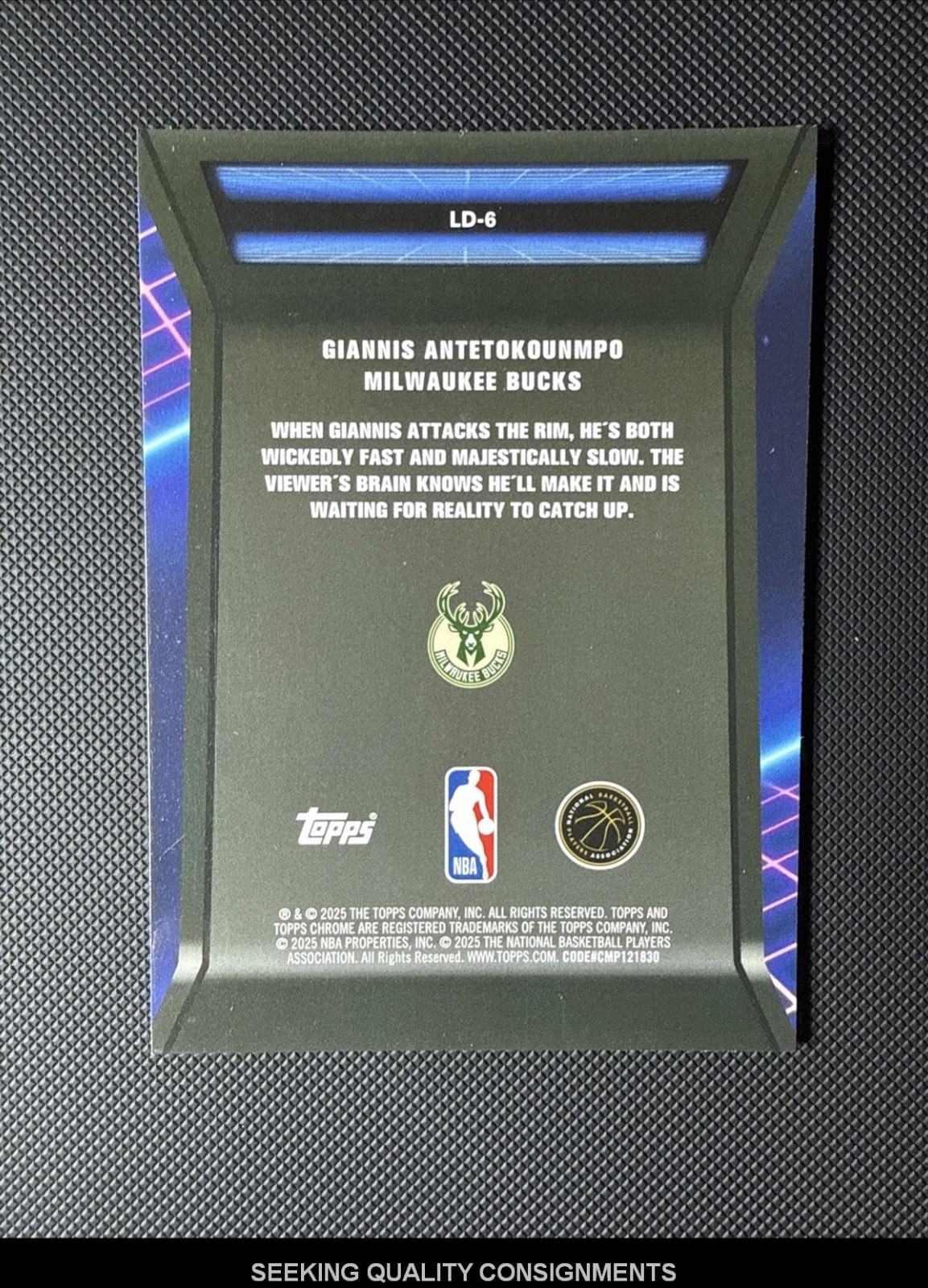 2025-26 Topps Chrome #LD-6 Giannis Antetokounmpo Loading... Green Refractor /99