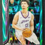 2025-26 Topps Chrome WALTER CLAYTON JR. RC #/199 AQUA RAYWAVE Refractor Jazz