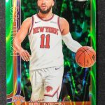 Jalen Brunson 2025-26 Topps Chrome Green RayWave Refractor /99 #101