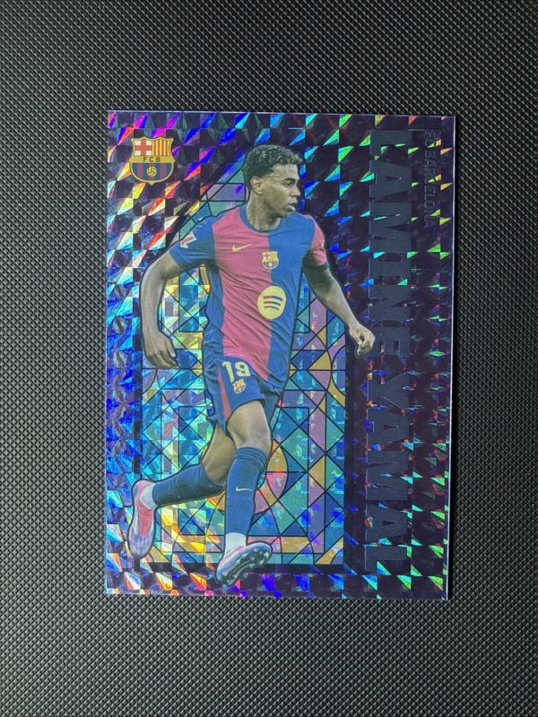 2025 La Liga Elevencard Barcelona LAMINE YAMAL Stained Glass Purple #/99