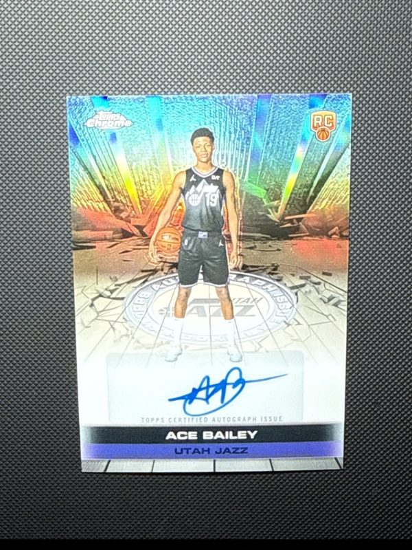 2025-26 Topps Chrome #TAIR-AB Ace Bailey Refractor Issue Rookie RC Auto Jazz