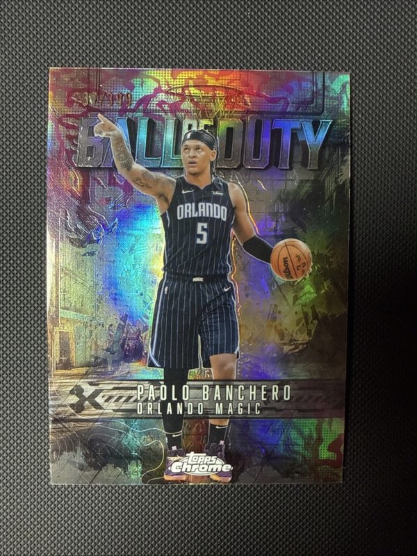 2025-26 Topps Chrome - Ball of Duty Paolo Banchero #BD-14 Magenta Refractor /399