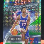 2025-26 Topps Chrome VJ Edgecomb Sleek Finishers Green geometric Refractor /99