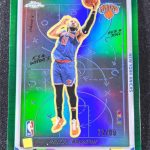 2025-26 Topps Chrome Jalen Brunson X’s & Whoa’s True Green Refractor /99 Knicks