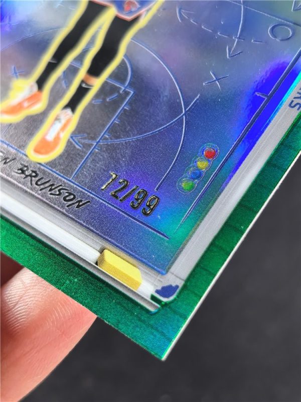 2025-26 Topps Chrome Jalen Brunson X’s & Whoa’s True Green Refractor /99 Knicks