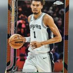 2025-26 Topps Chrome VICTOR WEMBANYAMA Basketball Refractor SP! #221 Spurs