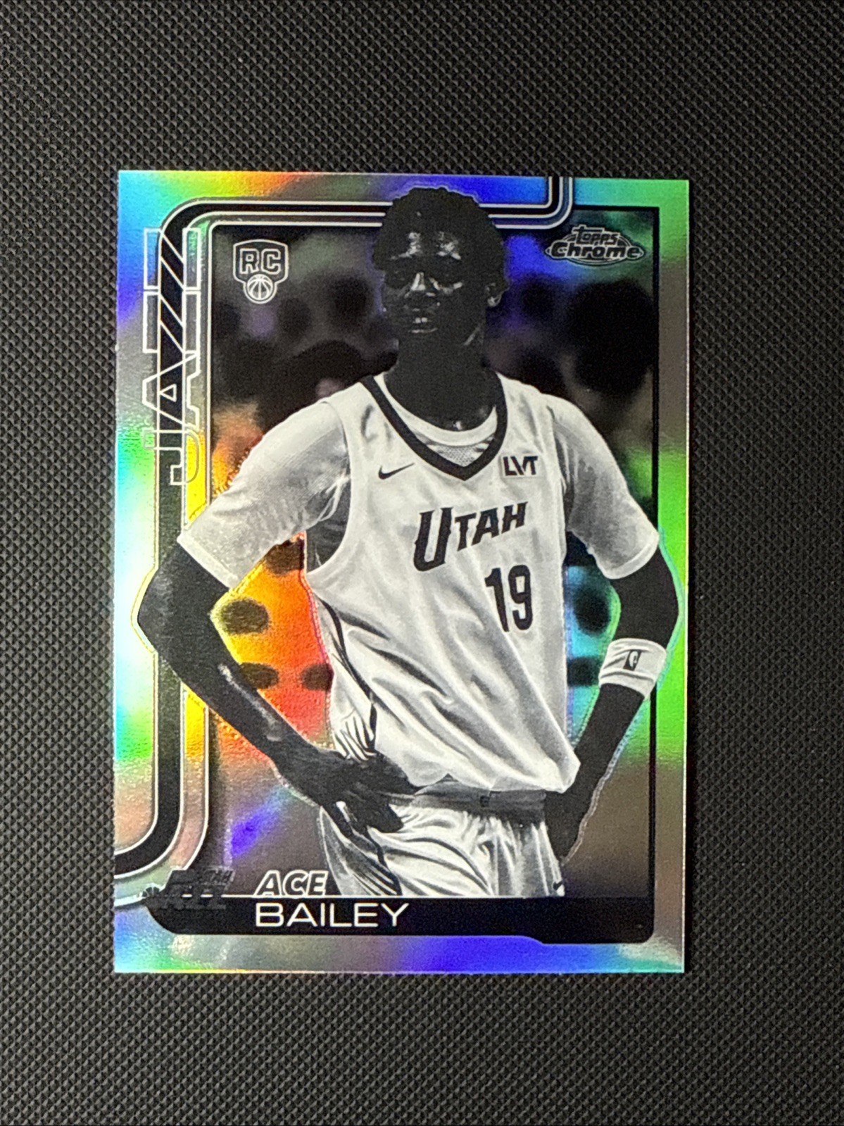 2025-26 Topps Chrome Basketball ACE BAILEY #255 Rookie Negative Refractor