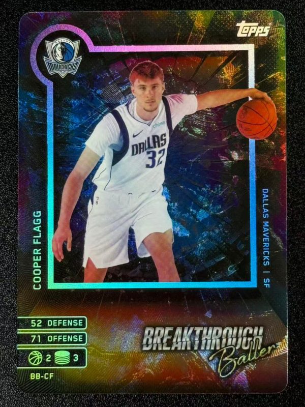 2025 Topps Match Attax Cooper Flagg Mavericks Breakthrouch Baller Rookie (RC)