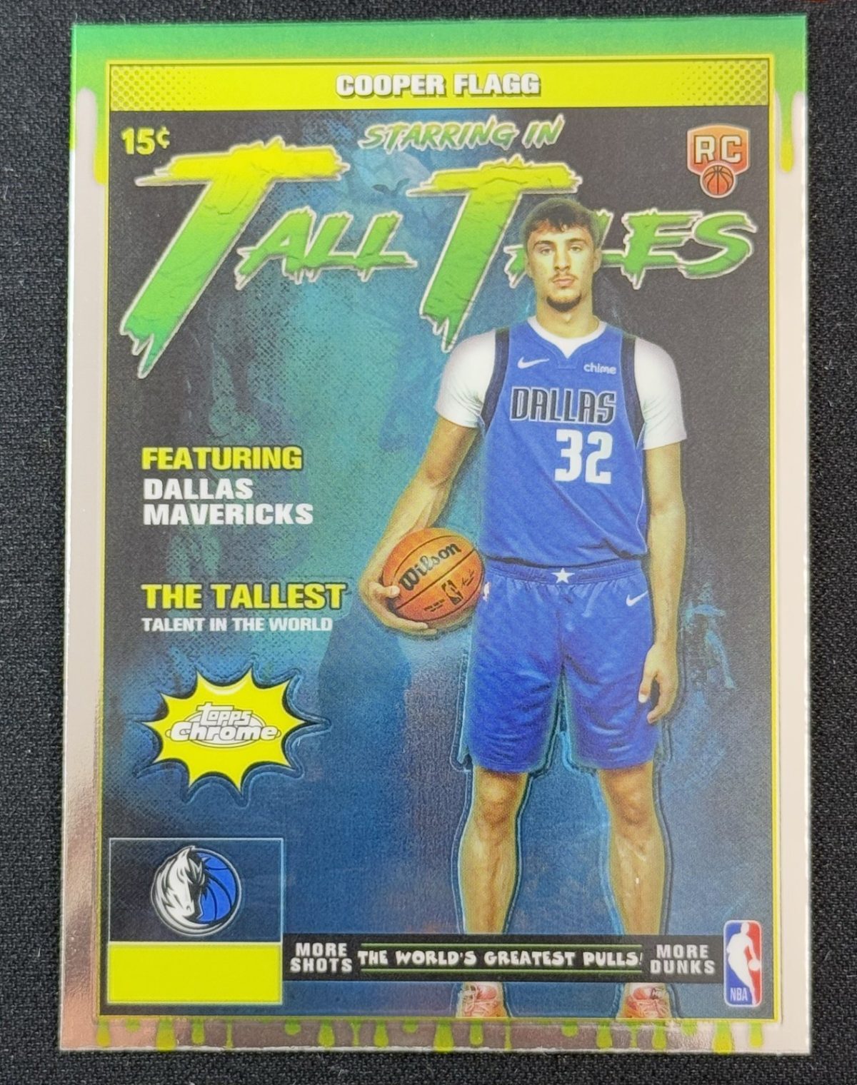 COOPER FLAGG 2025-26 Topps Chrome SP Tall Tales Rookie #TT-16 RC Mavericks