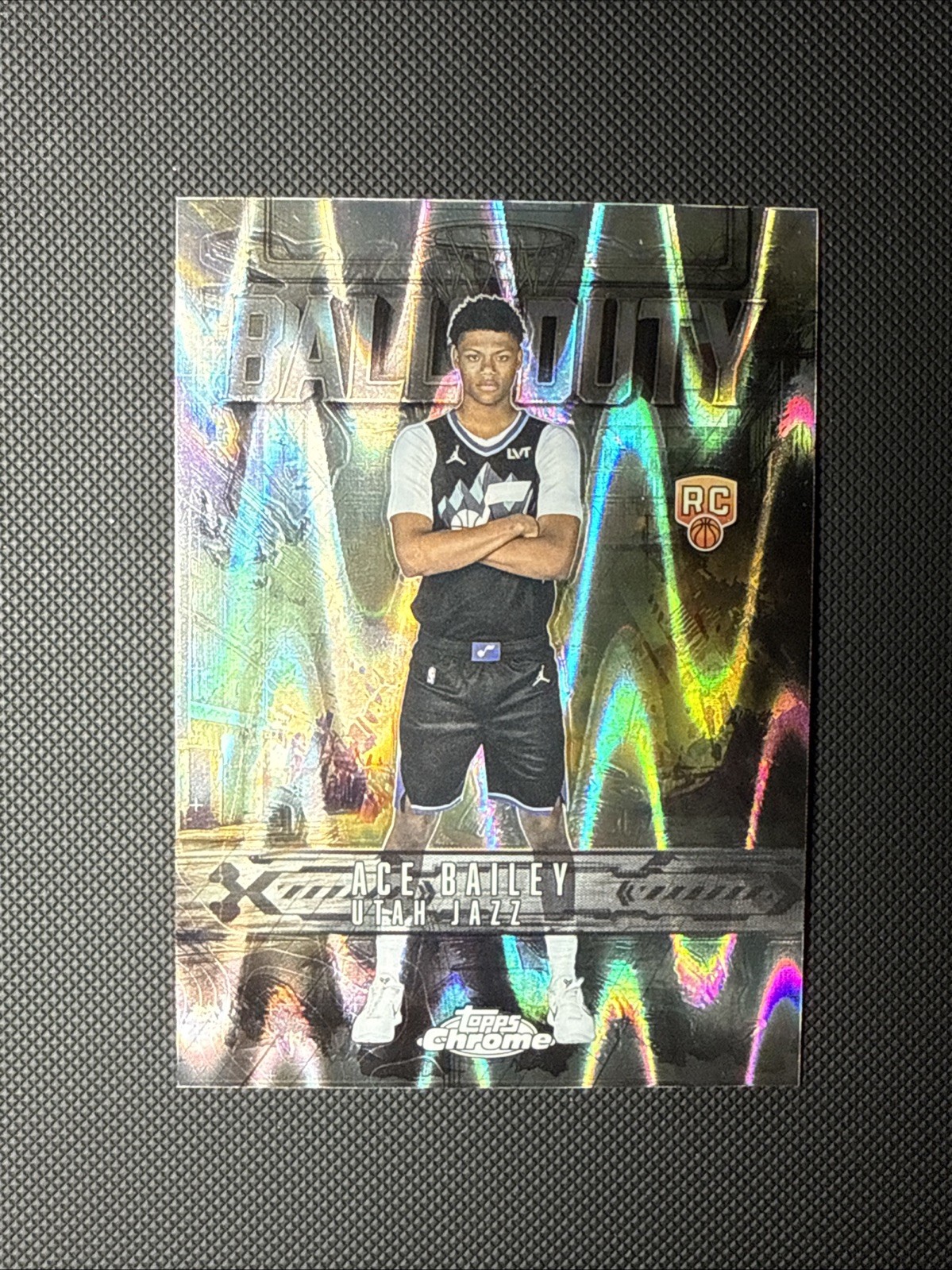 2025-26 Topps Chrome #BD-24 Ace Bailey RC Ball Of Duty RayWave Refractor