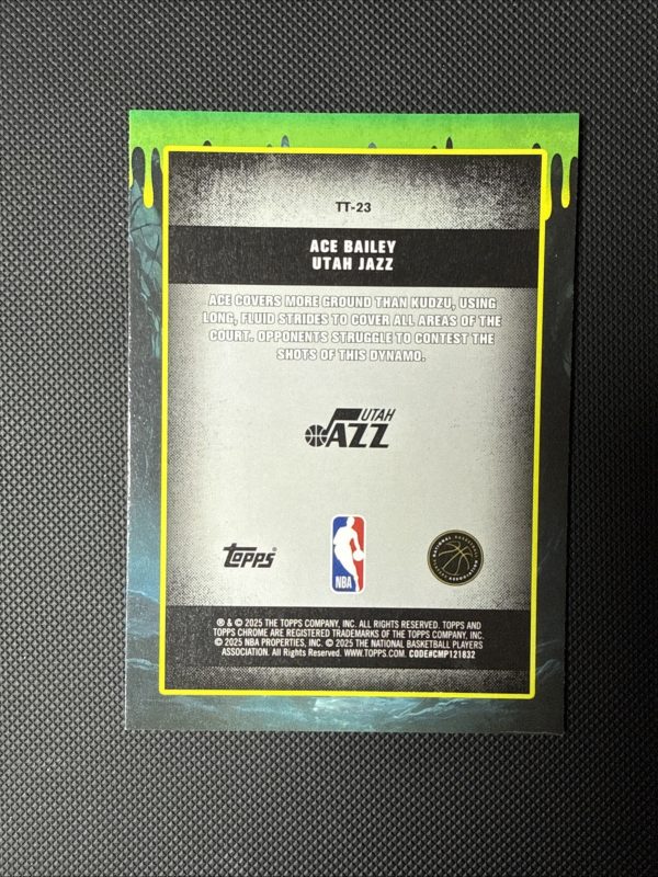 2025-26 Topps Chrome Basketball Ace Bailey Tall Tales Rookie