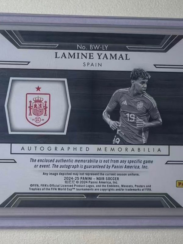 2024-25 Panini Noir Lamine Yamal Autograph Memorbilia Patch /99