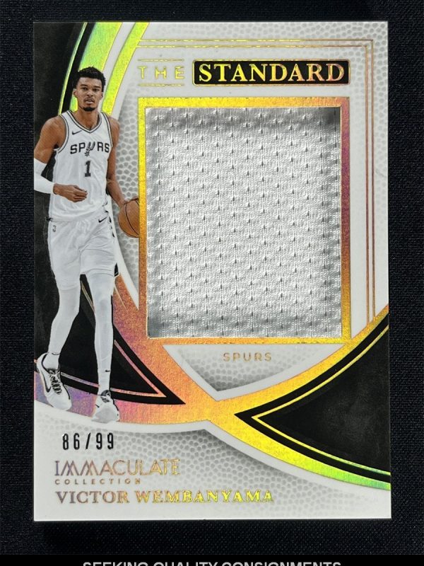 2024-25 Panini Immaculate Collection Victor Wembanyama The Standard Patch /99