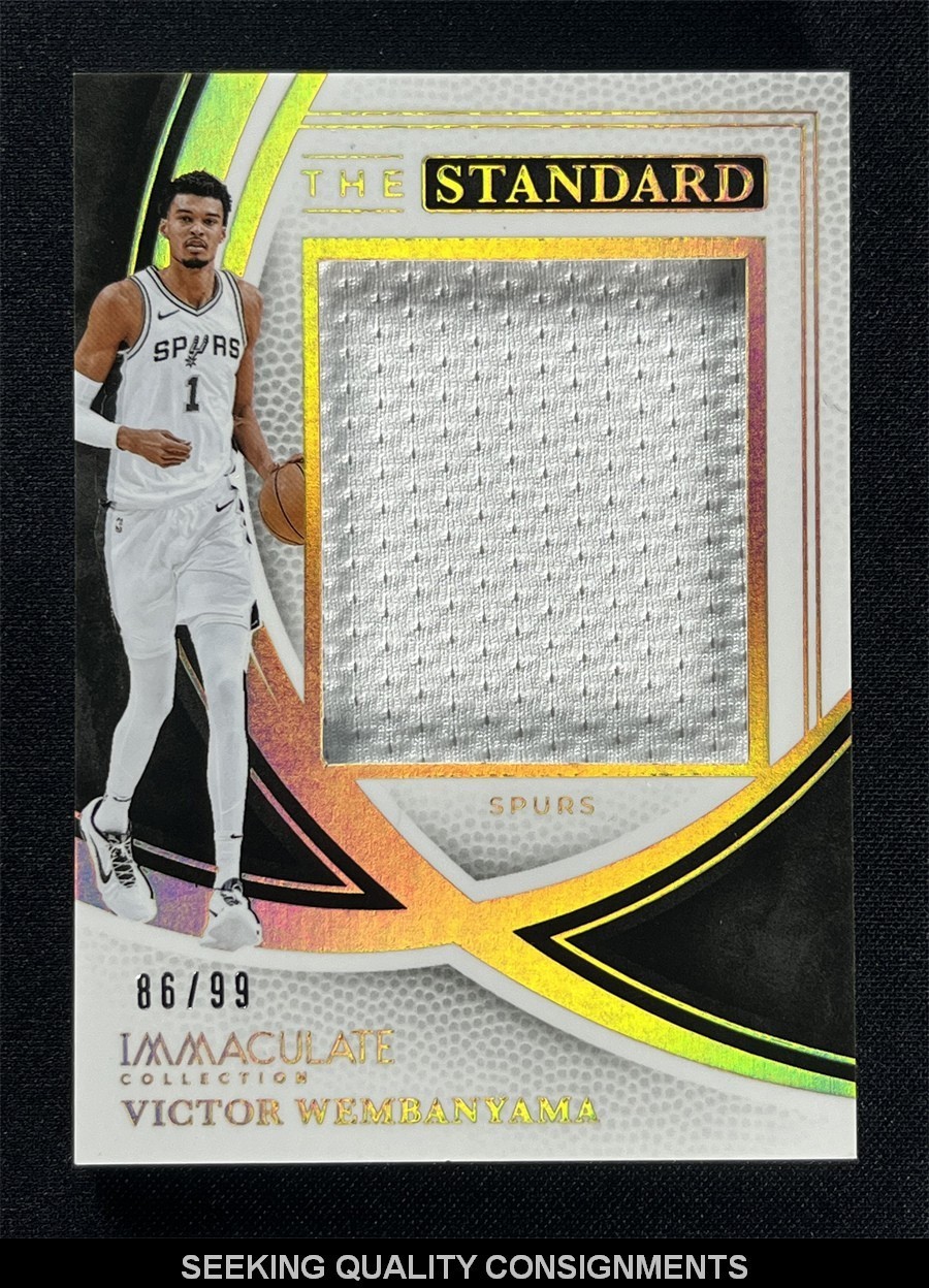 2024-25 Panini Immaculate Collection Victor Wembanyama The Standard Patch /99