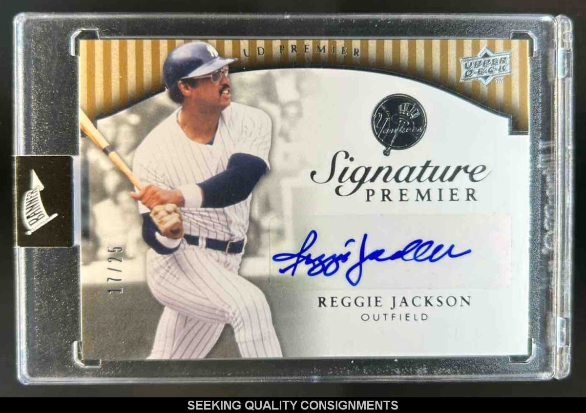 2008 Upper Deck Premier Reggie Jackson Signature Bronze Auto #/25 Yankees