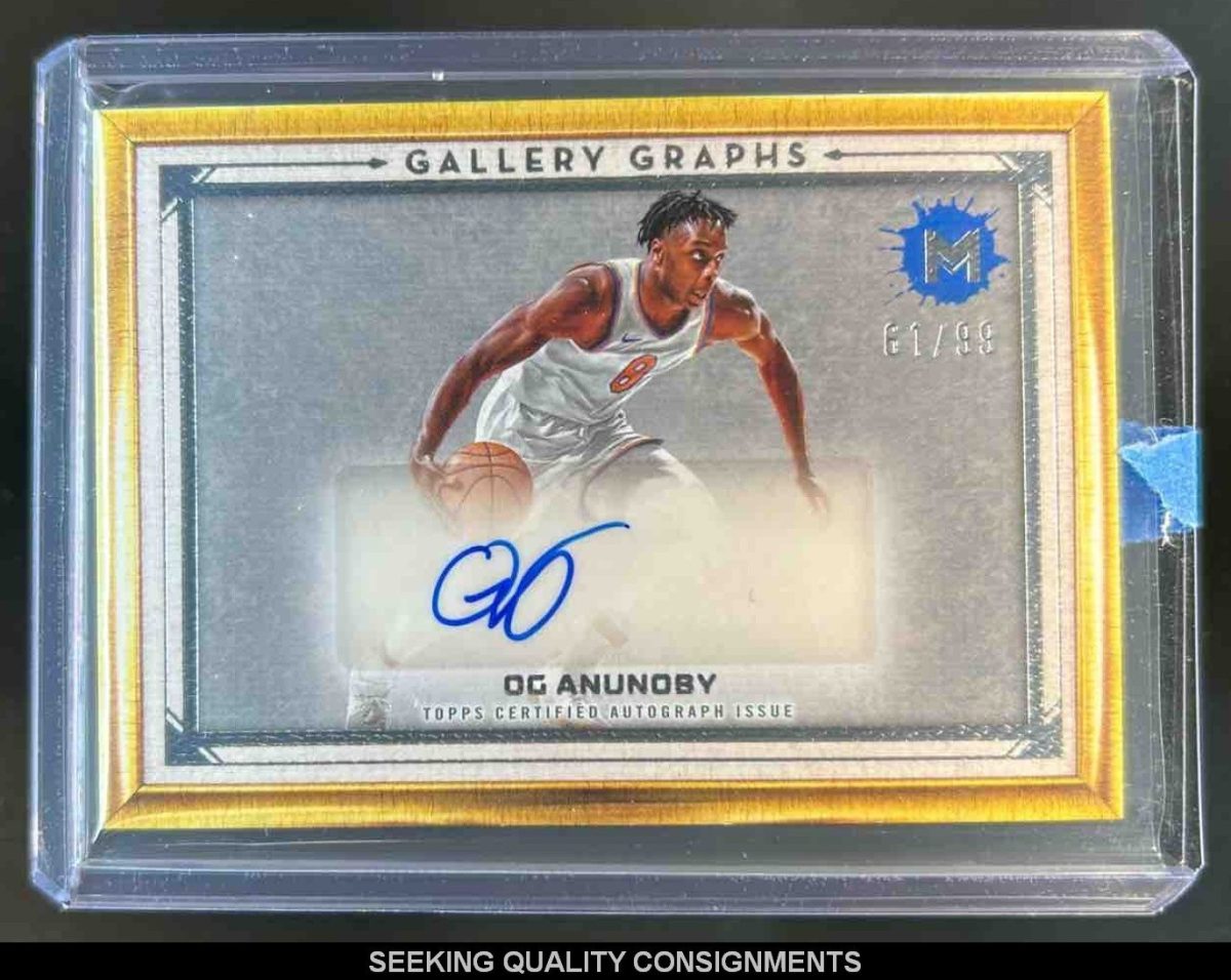 2023-24 Topps Motif OG Anunoby Gallery Graphs Auto #/99 Knicks