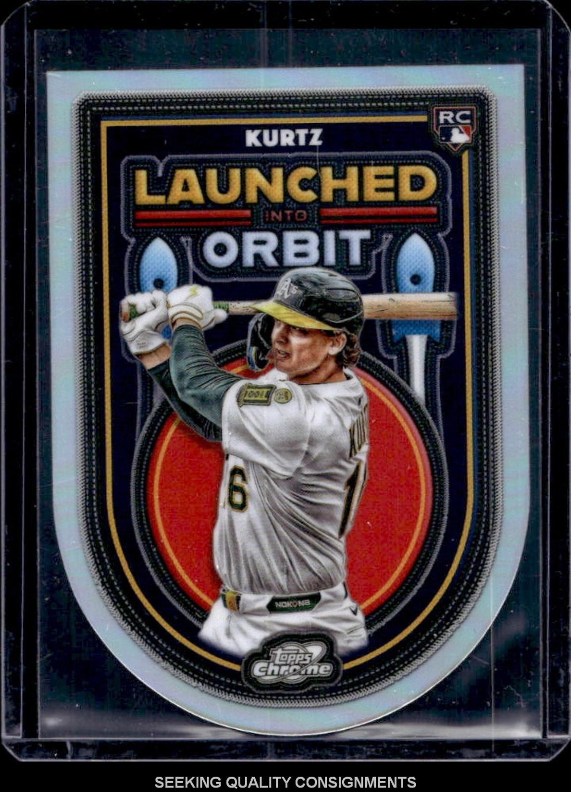 2025 Topps Cosmic Chrome Nick Kurtz Launched Into Orbit RC #LIO-45 Athletics